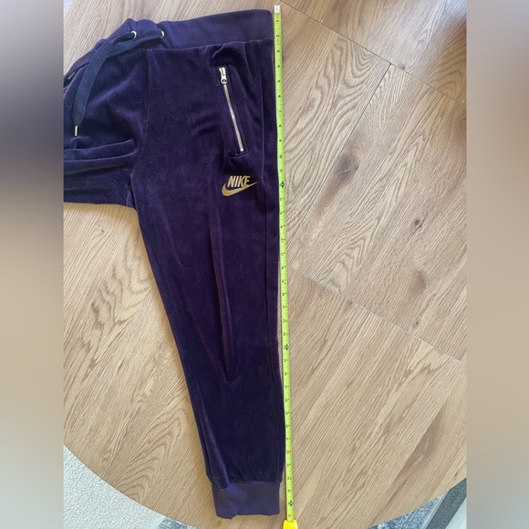 Nike Velour Plum and Gold Tracksuit - Picture 7 of 7